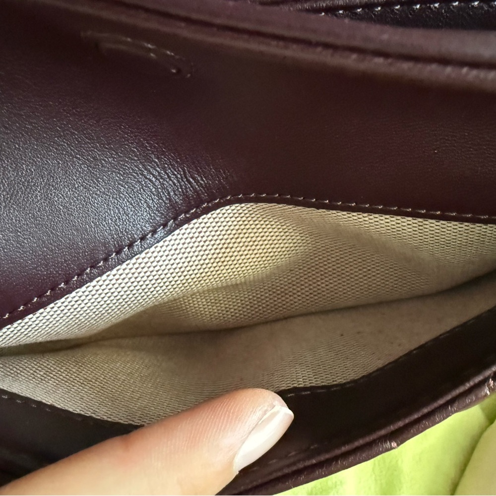COACH Quilted Black Currant Tabby 20 Leather Shoulder Bag - Picture 9 of 13